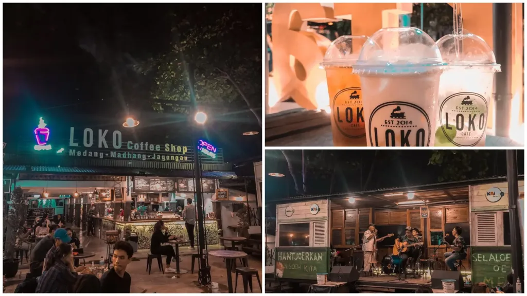 cafe dekat Stasiun Tugu Yogyakarta dengan suasana santai di Loko Coffee Shop