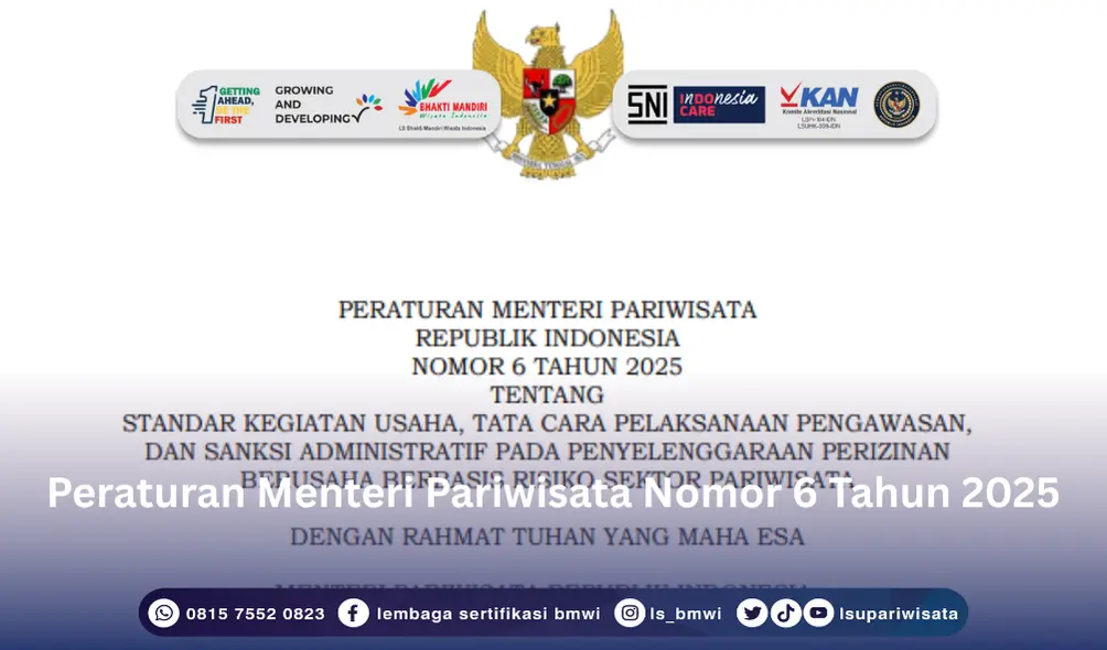 Peraturan Menteri Pariwisata Nomor 6 Tahun 2025