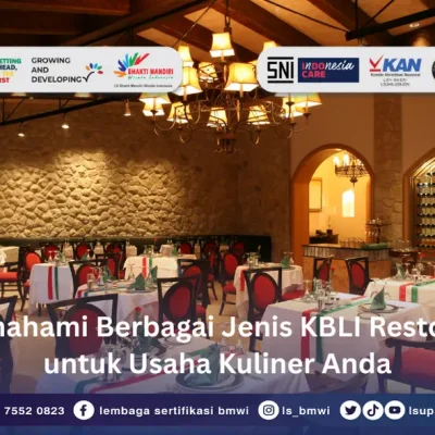 Berbagai jenis KBLI Restoran